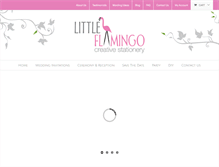 Tablet Screenshot of littleflamingo.com.au